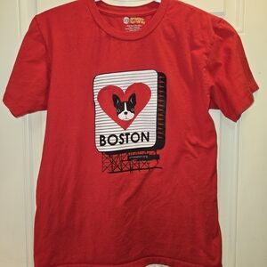 Boston University Rhett Short Sleeve Red Shirt Size Small Unisex Adult